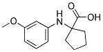 1-(3-METHOXY-PHENYLAMINO)-CYCLOPENTANECARBOXYLIC ACID 结构式