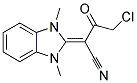 4-CHLORO-2-(1,3-DIMETHYL-1,3-DIHYDRO-2H-BENZIMIDAZOL-2-YLIDENE)-3-OXOBUTANENITRILE 结构式