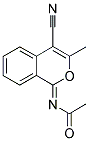 N-(4-CYANO-3-METHYL-1H-ISOCHROMEN-1-YLIDENE)ACETAMIDE 结构式