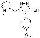 4-(4-METHOXYPHENYL)-5-[(1-METHYL-1H-PYRROL-2-YL)METHYL]-4H-1,2,4-TRIAZOLE-3-THIOL 结构式