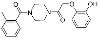 2-(2-[4-(2-METHYLBENZOYL)PIPERAZIN-1-YL]-2-OXOETHOXY)PHENOL 结构式