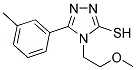 4-(2-METHOXY-ETHYL)-5-M-TOLYL-4H-[1,2,4]TRIAZOLE-3-THIOL 结构式