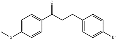 3-(4-Bromophenyl)-4'-thiomethylpropiophenone 结构式