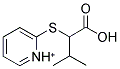 2-[(1-CARBOXY-2-METHYLPROPYL)SULFANYL]PYRIDINIUM 结构式