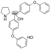 (R)-A,A-BIS(4-PHENOXYPHENYL)-2-PYRROLIDINEMETHANOL HYDROCHLORIDE 结构式
