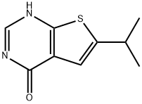 6-异丙基-3H-噻吩并[2,3-D]嘧啶-4-酮 结构式