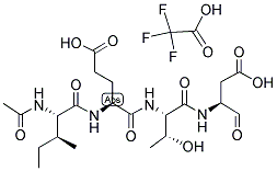 AC-ILE-GLU-THR-ASP-CHO TFA 结构式