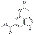 METHYL 4-(ACETYLOXY)-1H-INDOLE-6-CARBOXYLATE 结构式