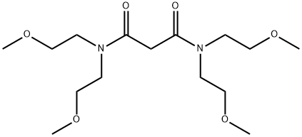 N,N,N',N'-四(2-甲氧基乙基)丙二酰胺 结构式