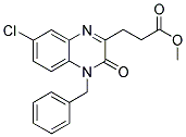 3-(4-BENZYL-7-CHLORO-3-OXO-3,4-DIHYDRO-QUINOXALIN-2-YL)-PROPIONIC ACID METHYL ESTER 结构式