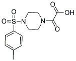 (4-[(4-METHYLPHENYL)SULFONYL]PIPERAZIN-1-YL)(OXO)ACETIC ACID 结构式