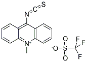 9-Isothiocyanato-10-methylacridinium triflate 结构式