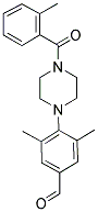 3,5-DIMETHYL-4-[4-(2-METHYLBENZOYL)PIPERAZIN-1-YL]BENZALDEHYDE 结构式