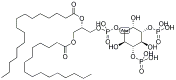 L-ALPHA-PHOSPHATIDYL-D-MYO-INOSITOL 3,5-DIPHOSPHATE (DIC16) 结构式