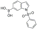 1-PHENYLSULFONYLINDOLE-6-BORONIC ACID 结构式