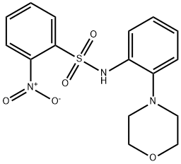 (2-MORPHOLIN-4-YLPHENYL)((2-NITROPHENYL)SULFONYL)AMINE 结构式
