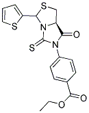 ETHYL 4-[(7AR)-7-OXO-3-THIEN-2-YL-5-THIOXODIHYDRO-1H-IMIDAZO[1,5-C][1,3]THIAZOL-6(5H)-YL]BENZOATE 结构式