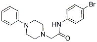 N-(4-Bromophenyl)-2-(4-phenylpiperazino)acetamide 结构式