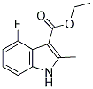 4-FLUORO-2-METHYL-1H-INDOLE-3-CARBOXYLIC ACID ETHYL ESTER 结构式