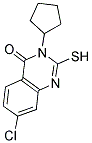 7-CHLORO-3-CYCLOPENTYL-2-MERCAPTOQUINAZOLIN-4(3H)-ONE 结构式