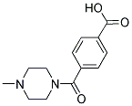 4-[(4-METHYLPIPERAZIN-1-YL)CARBONYL]BENZOIC ACID 结构式