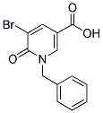 1-BENZYL-5-BROMO-6-OXO-1,6-DIHYDRO-3-PYRIDINECARBOXYLIC ACID 结构式