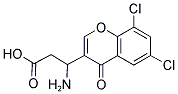3-AMINO-3-(6,8-DICHLORO-4-OXO-4H-CHROMEN-3-YL)-PROPIONIC ACID 结构式