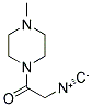 4-METHYL-PIPERAZINO-1-ISOCYANO-ACETAMIDE 结构式