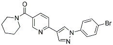 2-[1-(4-BROMOPHENYL)-1H-PYRAZOL-4-YL]-5-(PIPERIDIN-1-YLCARBONYL)PYRIDINE 结构式