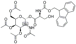 TRI-O-ACETYL-ALPHA-D-GALNAC-FMOC-SER 结构式