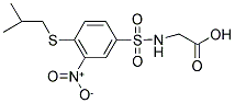 ([[4-(ISOBUTYLTHIO)-3-NITROPHENYL]SULFONYL]AMINO)ACETIC ACID 结构式