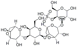 NEOCARRATETRAOSE-1-(4-O-SULPHATE) 结构式