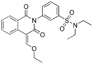 3-(4-ETHOXYMETHYLENE-1,3-DIOXO-3,4-DIHYDRO-1H-ISOQUINOLIN-2-YL)-N,N-DIETHYL-BENZENESULFONAMIDE 结构式