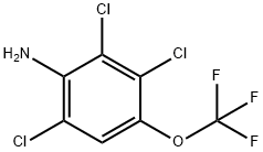 2,3,6-Trichloro-4-(trifluoromethoxy)-aniline 结构式