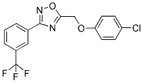 4-CHLOROPHENYL (3-[3-(TRIFLUOROMETHYL)PHENYL]-1,2,4-OXADIAZOL-5-YL)METHYL ETHER 结构式