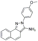 2-(4-METHOXYPHENYL)-2H-BENZO[G]INDAZOL-3-YLAMINE 结构式