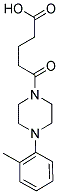 5-[4-(2-METHYLPHENYL)PIPERAZIN-1-YL]-5-OXOPENTANOIC ACID 结构式