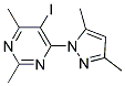 4-(3,5-DIMETHYL-1H-PYRAZOL-1-YL)-5-IODO-2,6-DIMETHYLPYRIMIDINE 结构式