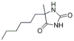 5-HEXYL-5-METHYL-IMIDAZOLIDINE-2,4-DIONE 结构式