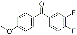 (3,4-二氟苯基)(4-甲氧基苯基)甲酮 结构式