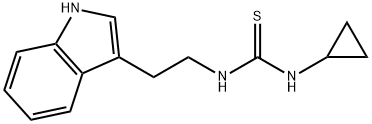 N-CYCLOPROPYL-N'-[2-(1H-INDOL-3-YL)ETHYL]THIOUREA 结构式