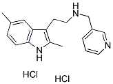 2-(2,5-二甲基-1H-吲哚-3-基)-N-(吡啶-3-基甲基)乙烷-1-胺二盐酸盐 结构式