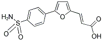 (2E)-3-(5-[4-(AMINOSULFONYL)PHENYL]-2-FURYL)ACRYLIC ACID 结构式