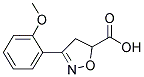 3-(2-METHOXY-PHENYL)-4,5-DIHYDRO-ISOXAZOLE-5-CARBOXYLIC ACID 结构式