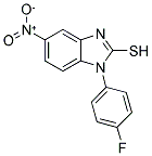 1-(4-FLUOROPHENYL)-5-NITRO-1H-BENZIMIDAZOLE-2-THIOL 结构式