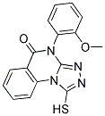 1-MERCAPTO-4-(2-METHOXYPHENYL)[1,2,4]TRIAZOLO[4,3-A]QUINAZOLIN-5(4H)-ONE 结构式