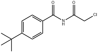 4-(叔丁基)-N-(2-氯乙酰基)苯甲酰胺 结构式