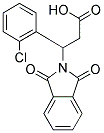 3-(2-CHLOROPHENYL)-3-(1,3-DIOXO-1,3-DIHYDRO-2H-ISOINDOL-2-YL)PROPANOIC ACID 结构式