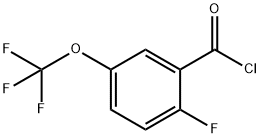 2-FLUORO-5-(TRIFLUOROMETHOXY)BENZOYL CHLORIDE 结构式