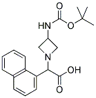 (3-TERT-BUTOXYCARBONYLAMINO-AZETIDIN-1-YL)-NAPHTHALEN-1-YL-ACETIC ACID 结构式